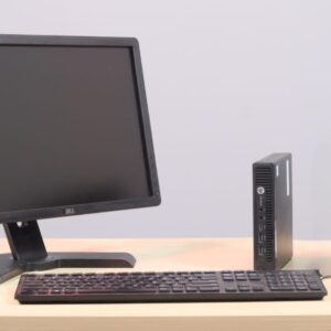 SECOND HAND HP TINY PC FULL SET- I3 6TH GEN, 8GB RAM, 500GB HDD, 19 INCHES MONITOR