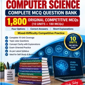 CST Paper-II – Computer Science: Complete MCQ Question Bank - PDF Material
